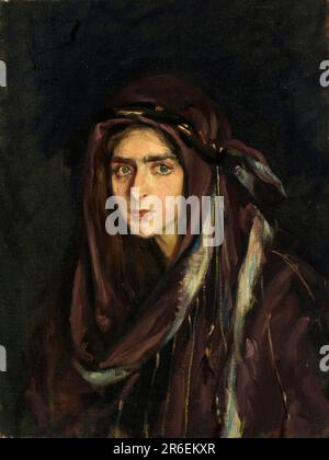 Laura in Arabian Costume. Date: 1905. oil on canvas. Museum: Smithsonian American Art Museum. Laura Dreyfus Barney. Stock Photo