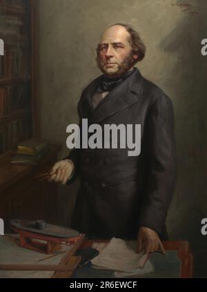 John Ericsson. Date: 1912. oil on canvas. Museum: NATIONAL PORTRAIT GALLERY. Stock Photo