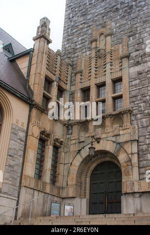 The National Museum in Finland, Helsinki. Also known as Kansallis museo in Finnish and National museum in Sweden, is a roman style national museum. Stock Photo