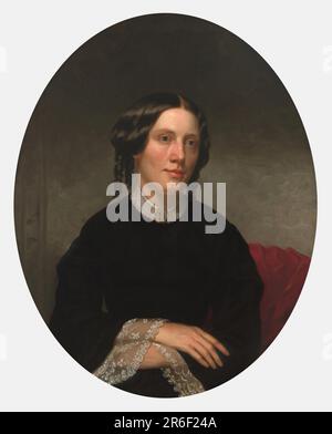 Harriet Beecher Stowe. Date: 1853. oil on canvas. Museum: NATIONAL PORTRAIT GALLERY. Harriet Elizabeth Beecher Stowe. Stock Photo