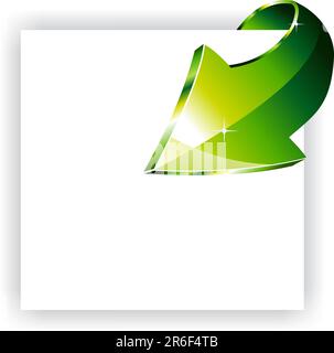 Abstract Arrow pointing to the center of the image, starting from borders (promotional concept) Stock Vector