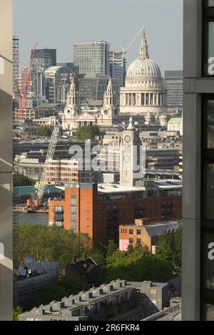 St Paul's Cathedral is an Anglican cathedral in London, England, and is the seat of the Bishop of London Stock Photo