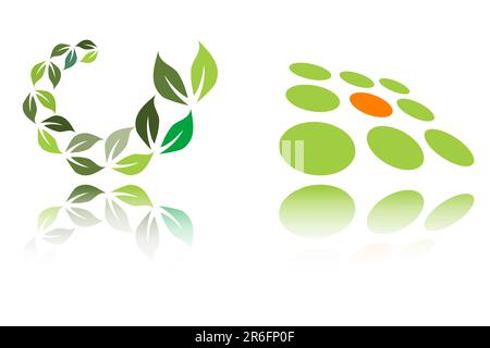 Vector logo elements fully editable illustration Stock Vector