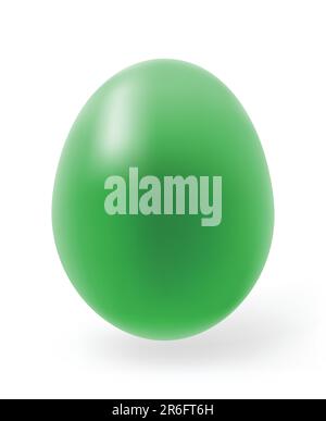 Multi-coloured Easter eggs on a white background Stock Vector