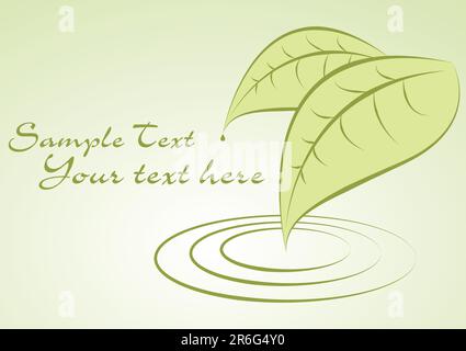 green leaves fully editable vector illustration Stock Vector Image ...