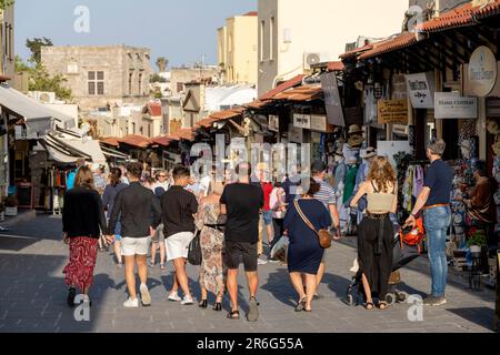 Griechenland, Rhodos-Stadt, Altstadt, Odos Sokratou, Stock Photo