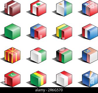 Latvia, Lebanon, Lesotho, Liberia, Libya, Liechtenstein, Lithuania, Luxemburg, Macedonia, Madagascar, Malawi, Malaysia, Maldives, Mali, Malta, Mars... Stock Vector