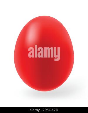 Multi-coloured Easter eggs on a white background Stock Vector