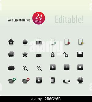 Web Essentials Two Stock Vector