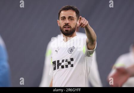 Bernardo Silva of Manchester City during a training session at The Ataturk Olympic Stadium, Istanbul. Picture date: 9th June 2023. Picture credit should read: Paul Terry/Sportimage Credit: Sportimage Ltd/Alamy Live News Stock Photo
