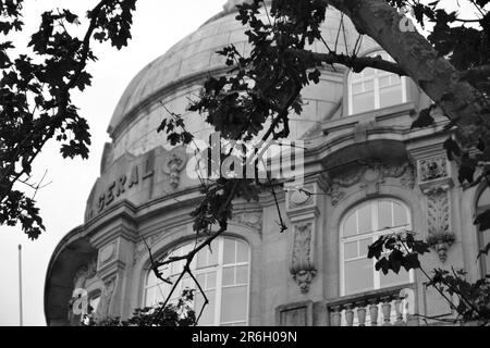 Several facades in Porto City, august 2015 17th. The downtown of Porto has the look of medieval architecture. Stock Photo