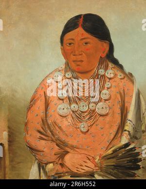 A'h-tee-wát-o-mee, a Woman. oil on canvas. Date: 1830. Museum: Smithsonian American Art Museum. Stock Photo
