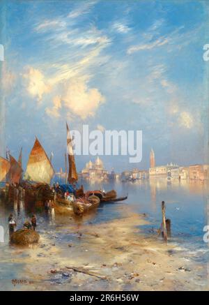 A View of Venice. Date: 1891. oil on canvas. Museum: Smithsonian American Art Museum. Stock Photo