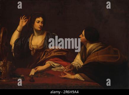 Martha Scolding Her Vain Sister Mary Magdalene. Date: 17th century. oil on canvas. Museum: Smithsonian American Art Museum. Stock Photo