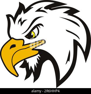 illustration of vector head eagle Stock Vector