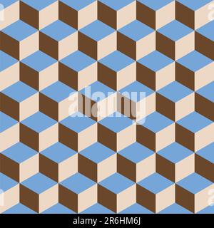 A seamless cubes pattern. Full scalable vector graphic, change colors as you like. Illustration included Eps v8 and 300 dpi JPG. Stock Vector