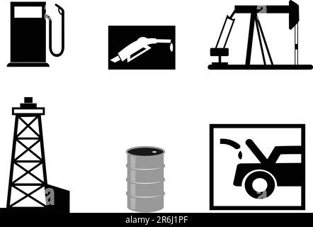 oil illustrations Stock Vector