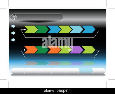 An image of a Planning Chart. Stock Vector