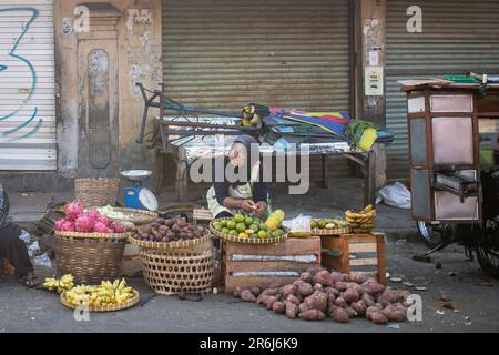 Salatiga, Indonesia - May 22, 2023: People on the streets of Salatiga, Indonesia. Stock Photo