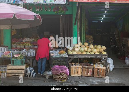 Salatiga, Indonesia - May 22, 2023: People on the streets of Salatiga, Indonesia. Stock Photo