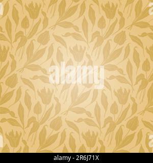 seamless pattern, perfectly tile-able horizontally; scalable and editable vector illustration Stock Vector