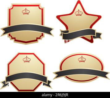 Gold Shield Shape Icon. 3D Golden Emblem Sign Isolated on White Background.  Symbol of Security, Power, Protection Stock Vector - Illustration of logo,  guardian: 126779958