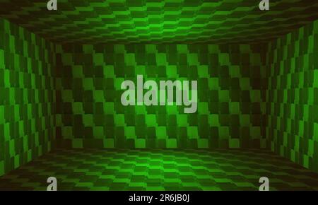 wall padded empty room with copy space 3d rendering Stock Photo - Alamy