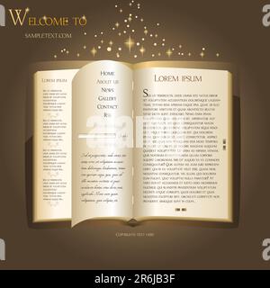 Vector website template Stock Vector