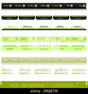 Web navigation Stock Vector