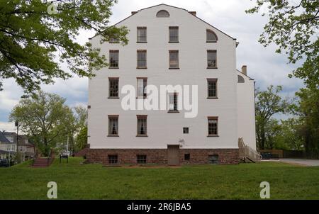 Proprietary House, North side elevation, Perth Amboy, NJ, USA Stock Photo