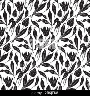 seamless pattern, perfectly tile-able horizontally; scalable and editable vector illustration Stock Vector