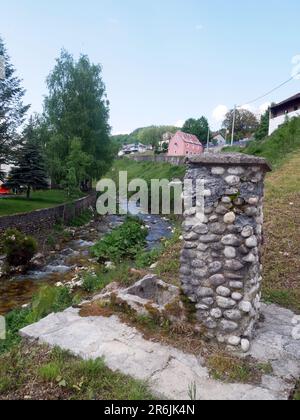 Savnik, little village in Montenegro Stock Photo