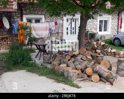 Savnik, little village in Montenegro Stock Photo