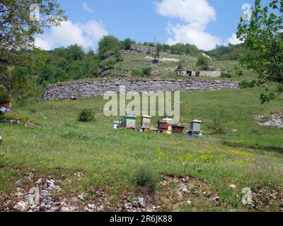 Savnik, little village in Montenegro Stock Photo