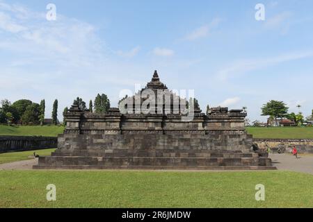 Candi Sambisari is a Hindu temple located in Purwomartani, Kalasan, Sleman. Built in the 9th century in the era of the Mataram Kuno kingdom. Yogyakart Stock Photo