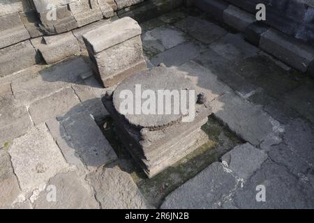 Candi Sambisari is a Hindu temple located in Purwomartani, Kalasan, Sleman. Built in the 9th century in the era of the Mataram Kuno kingdom. Yogyakart Stock Photo