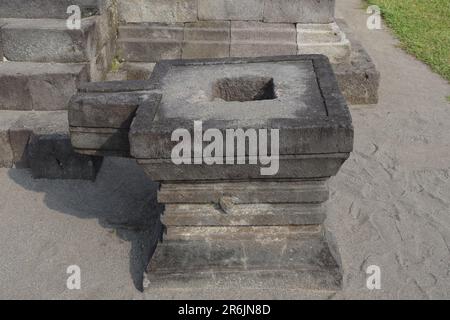 Candi Sambisari is a Hindu temple located in Purwomartani, Kalasan, Sleman. Built in the 9th century in the era of the Mataram Kuno kingdom. Yogyakart Stock Photo