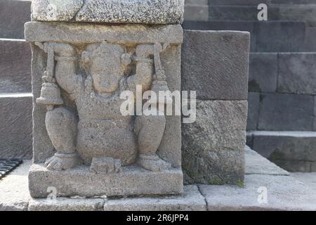 Candi Sambisari is a Hindu temple located in Purwomartani, Kalasan, Sleman. Built in the 9th century in the era of the Mataram Kuno kingdom. Yogyakart Stock Photo