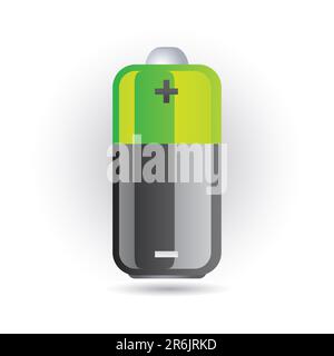 green battery icon Stock Vector