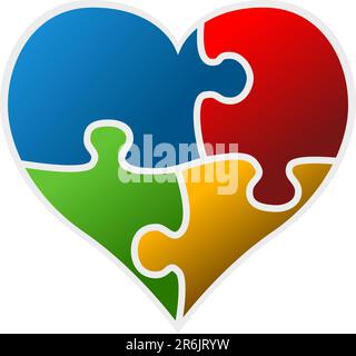 Heart vector isolated on white background. Heart icon in a flat design ...