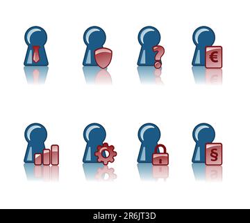 set of business related icons Stock Vector