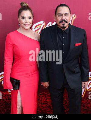 Hollywood, United States. 09th June, 2023. HOLLYWOOD, LOS ANGELES, CALIFORNIA, USA - JUNE 09: Yadi Valerio and husband Emilio Rivera arrive at the Los Angeles Special Screening Of Searchlight Pictures' 'Flamin' Hot' held at the Hollywood American Legion Post 43 at Hollywood Legion Theater on June 9, 2023 in Hollywood, Los Angeles, California, United States. (Photo by Xavier Collin/Image Press Agency) Credit: Image Press Agency/Alamy Live News Stock Photo