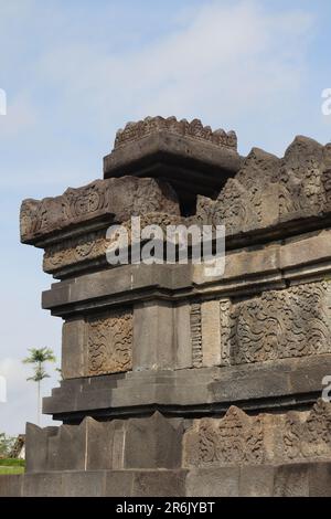 Candi Sambisari is a Hindu temple located in Purwomartani, Kalasan, Sleman. Built in the 9th century in the era of the Mataram Kuno kingdom. Yogyakart Stock Photo