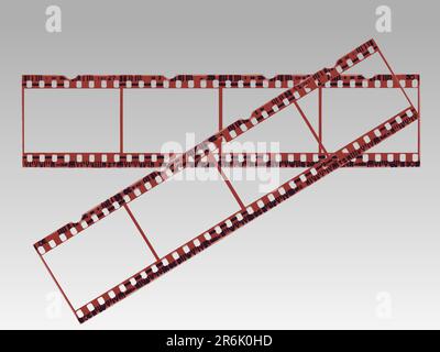 film projector cinema camera reel strip vector illustration