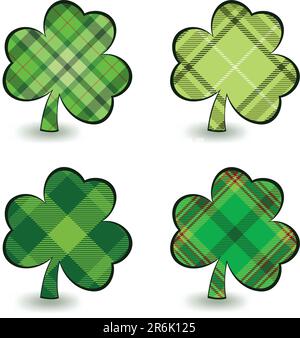 patrick set,  this illustration may be useful as designer work Stock Vector