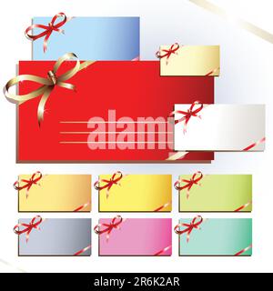 tags coloured, this  illustration may be useful  as designer work Stock Vector