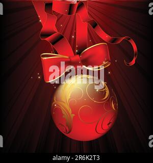 christmas background, this  illustration may be useful  as designer work Stock Vector