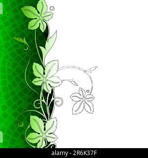 floral background, this  illustration may be useful  as designer work Stock Vector