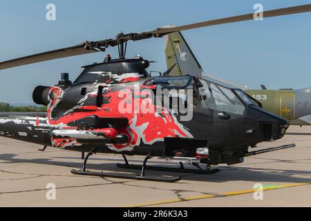 Bell AH-1 Cobra at Pardubice Air Show 2023 in Pardubice, Czech Republic Stock Photo
