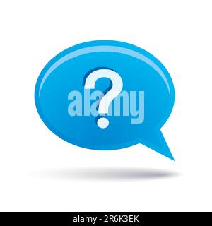 bubble and question mark Stock Vector